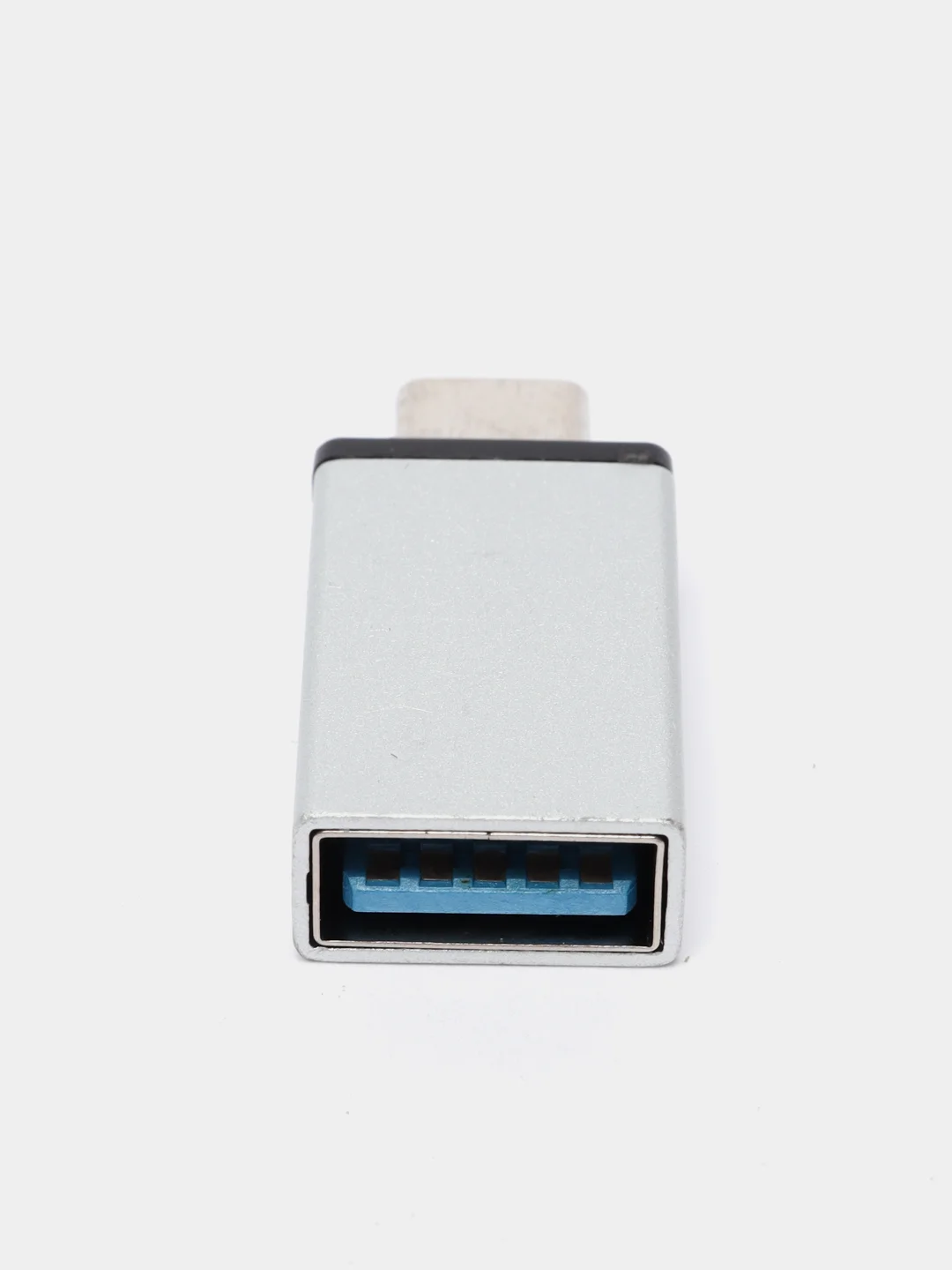 Серебряный otg адаптер USB Type-C - USB 3.0