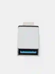 Серебряный otg адаптер USB Type-C - USB 3.0
