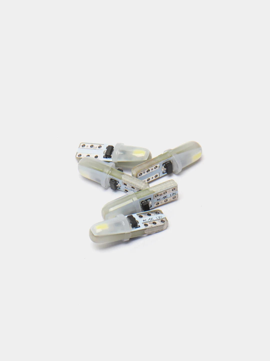 Белый автомобильная светодиодная лампа Т5 3014 2 SMD, 5 штук