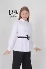 Блузка классическая для девочек, школьная