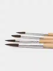 Набор кистей белка TRUE ART, 4 штуки, № 1, 2, 3, 4