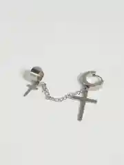 Серебряный серьга из стали для украшения уха с обманкой