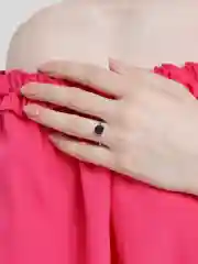 Серебряный кольцо под серебро Круг полый