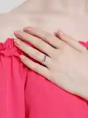Серебряный кольцо под серебро Перо