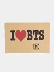 Лазурный конверт подарочный для денег с фото открыткой k-pop "BTS"