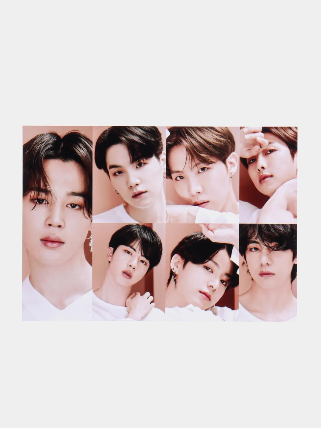 Молочный конверт подарочный для денег с фото открыткой k-pop "BTS"