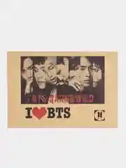 Конверт подарочный для денег с фото открыткой k-pop "BTS"
