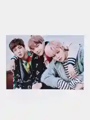 Пудровый конверт подарочный для денег с фото открыткой k-pop "BTS"