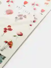 Алый наклейки для дизайна  ногтей / Наклейки водные для маникюра (10 видов)