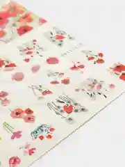 Багровый наклейки для дизайна  ногтей / Наклейки водные для маникюра (10 видов)