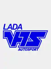 Синий наклейка "VFTS Lada Autosport"