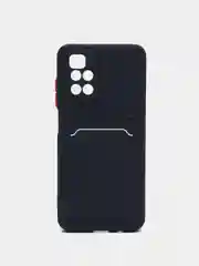 Темно-синий чехол с отделением для пластиковой карты XIAOMI REDMI 10