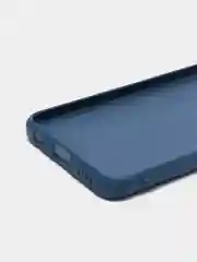 Темно-синий чехол для Realme 8 / 8 Pro c защитой камеры и бархатом внутри