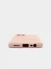 Розовый чехол для Realme 8 / 8 Pro c защитой камеры и бархатом внутри