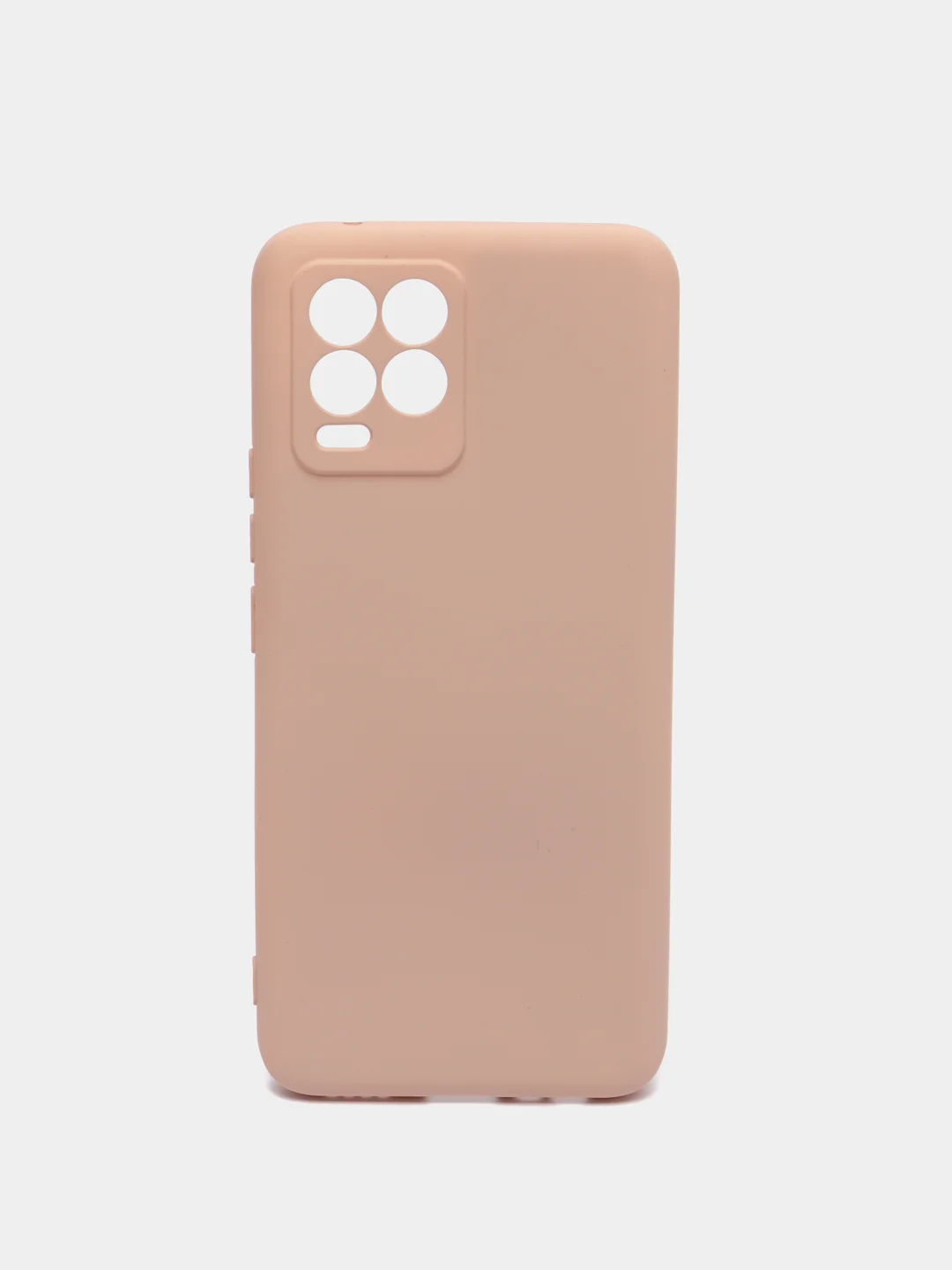 Розовый чехол для Realme 8 / 8 Pro c защитой камеры и бархатом внутри