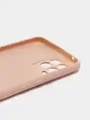 Розовый чехол для Realme 8 / 8 Pro c защитой камеры и бархатом внутри
