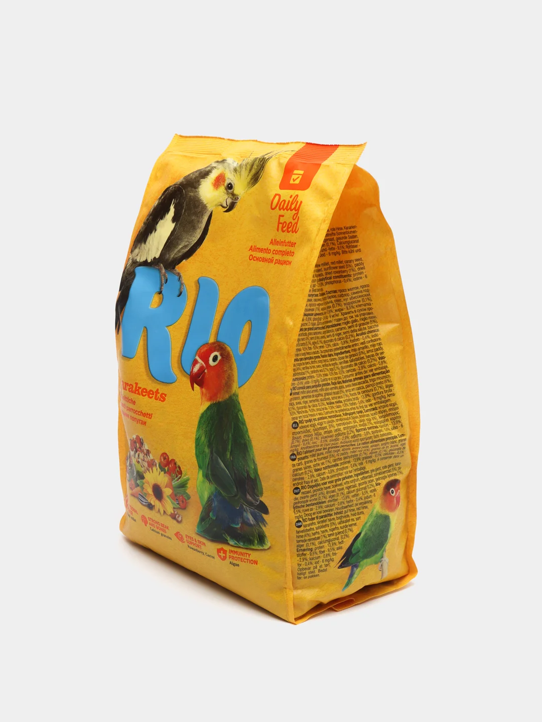 Корм для средних попугаев Rio "Основной рацион", 1 кг