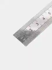 Линейка школьная металлическая двухсторонняя, 15 см