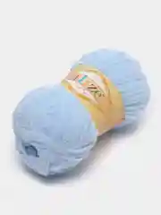 Голубой плюшевая пряжа Alize Softy