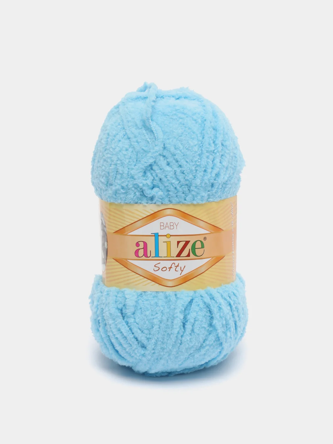 Лазурный плюшевая пряжа Alize Softy