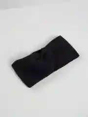 Черный повязка на голову вязаная