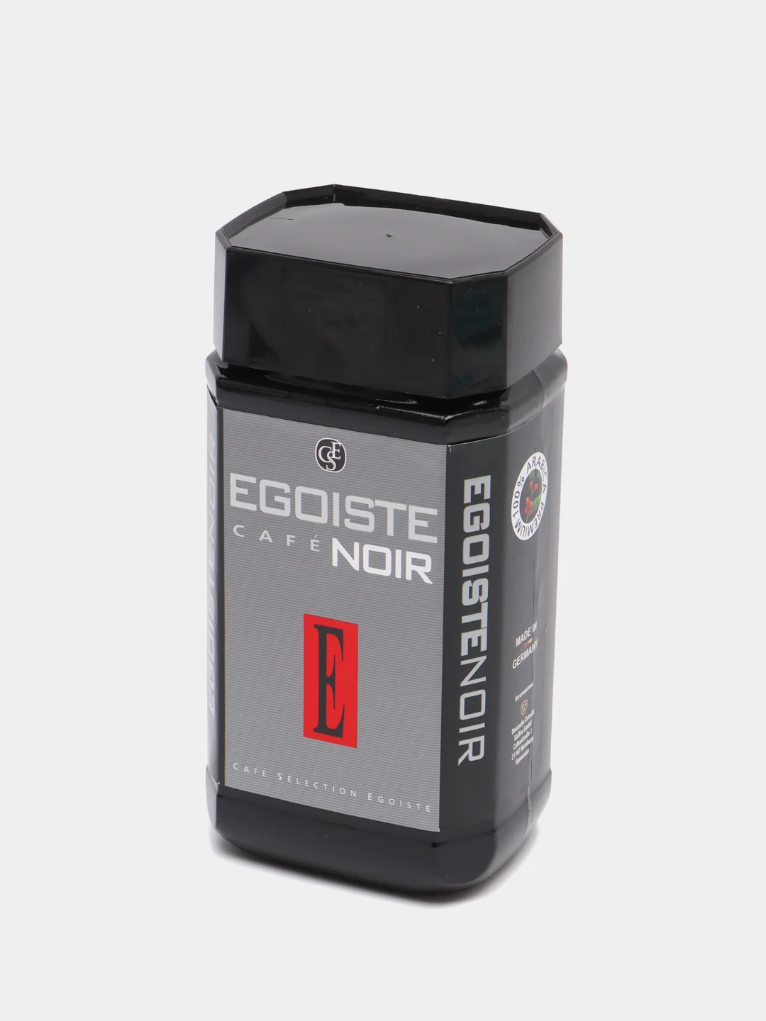 Кофе сублимированный EGOISTE Noir, стеклянная банка, 100 г