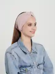 Кремовый повязка на голову