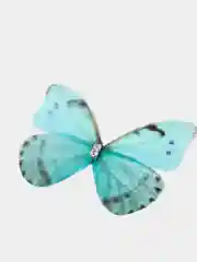 Зеленый шифоновые бабочки, 4,5 см, 2 штуки