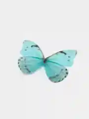 Зеленый шифоновые бабочки, 4,5 см, 2 штуки