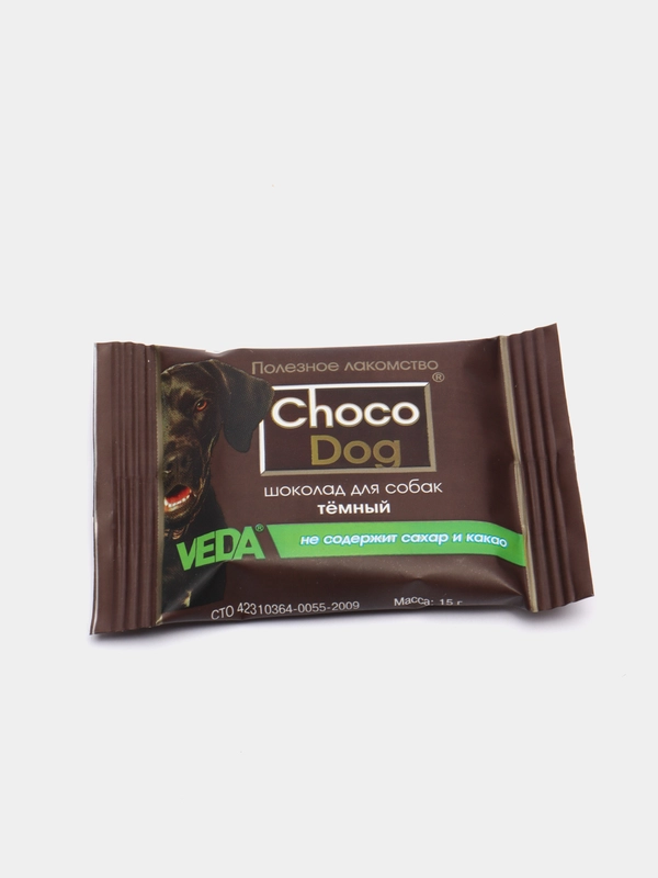 Лакомство для собак CHOCO DOG, шоколад темный, 15 г