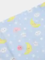 Голубой пеленка текстильная "Совунья. Спокойной ночи", хлопок, бязь, 80 х 120 см