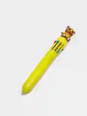 Желтый ручка шариковая многоцветная с детской насадкой, 10 цветов