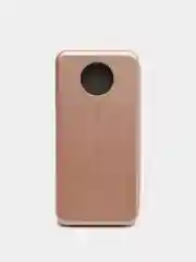 Розовый чехол книжка Xiaomi Redmi Note 9T с функцией подставки