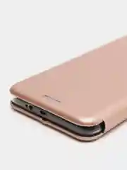 Розовый чехол книжка Xiaomi Redmi Note 9T с функцией подставки
