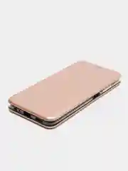 Розовый чехол книжка Xiaomi Redmi Note 9T с функцией подставки