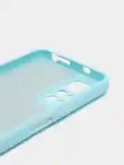 Небесно-голубой чехол Xiaomi Redmi Note 11 4G, Redmi Note 11S силиконовый, цветной, с мягким подкладом