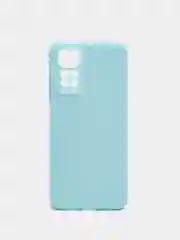 Небесно-голубой чехол Xiaomi Redmi Note 11 4G, Redmi Note 11S силиконовый, цветной, с мягким подкладом