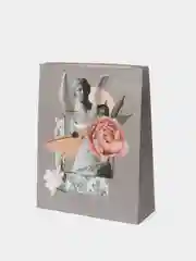 Серый пакеты подарочные "Искусство"