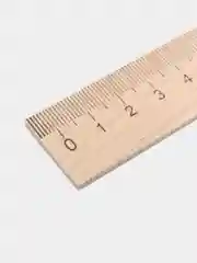 Линейка школьная, деревянная 15см