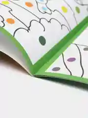 Лайм раскраска  для малышей "По цветным точкам"