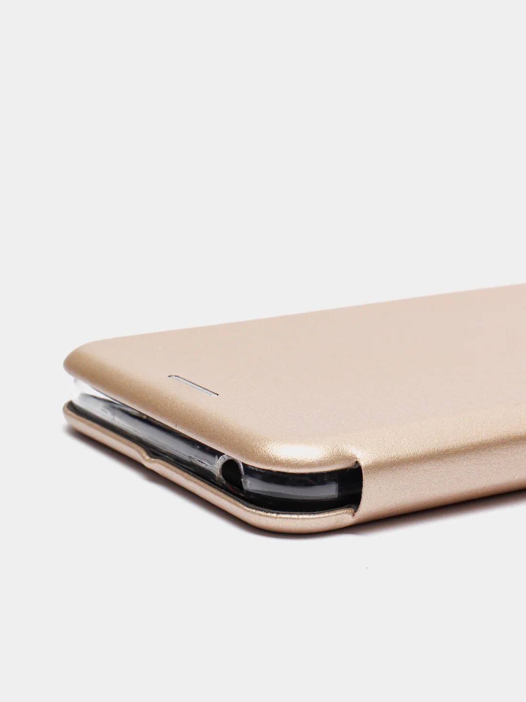 Золотой чехол книжка Huawei Y6 2018 / Honor 7C / Honor 7A Pro / Y6 Prime, Хуавей У6 2018 (5,7")