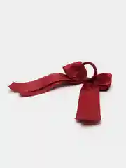Бордовый бант для волос на резинке, 1 штука