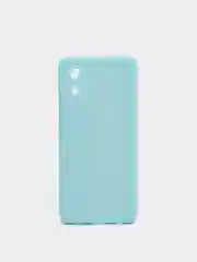 Небесно-голубой чехол Samsung Galaxy A03 Core, Галакси А03 Кор силиконовый, цветной, с мягким подкладом