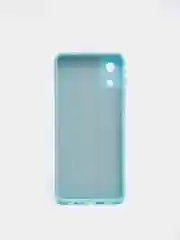 Небесно-голубой чехол Samsung Galaxy A03 Core, Галакси А03 Кор силиконовый, цветной, с мягким подкладом