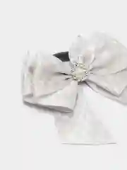 Серый бант из сатина на резинке, 1 шт. 8 вариантов цвета