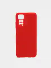 Красный чехол Xiaomi Redmi Note 11 4G, Redmi Note 11S силиконовый, цветной, с мягким подкладом