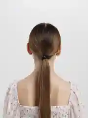 Черный резинка для волос с камнями