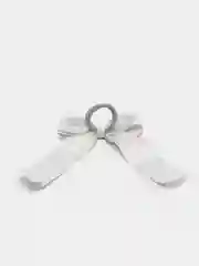 Серый бант для волос на резинке, 1 штука