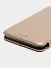 Золотой чехол-книжка Samsung Galaxy A03, Самсунг Галакси А03
