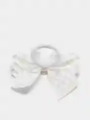 Молочный бант из сатина на резинке, 1 шт. 8 вариантов цвета
